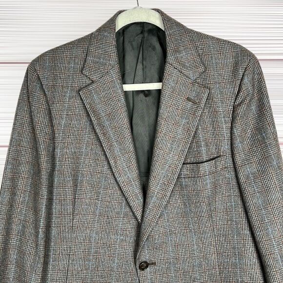 Brooks Brothers Vintage Glen Check Single Breasted Blazer Sport Coat 41R - Picture 4 of 16